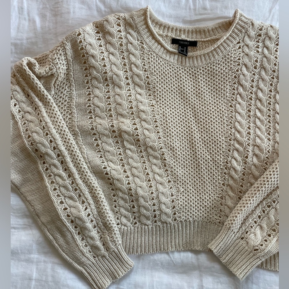 Cream sweater